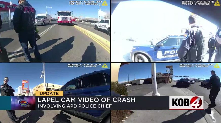 Lapel camera shows aftermath of crash involving APD chief