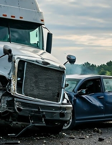 truck and car collision